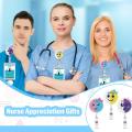 6pcs Badge Reels Retractable Holder for Nurse Doctor Teachers Student