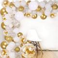 Gold Balloons Arch Garland Kit Gold Sequins Balloons for Party Decor
