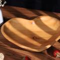 Root Wood Dish,heart Shaped Wooden Serving Tray,for Fruit Bread Salad