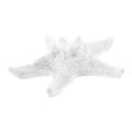 3pcs Resin Starfish Tropical Ornament Sea Star Decoration(white)