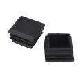 10pcs 1inch X 1inch Square Rubber Foot Covers Protectors Black