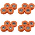 16pcs 6x30x13mm Plastic Coated Sealed Bearings Steel 606zz Deep Wheel