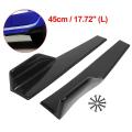 Side Skirts Fits Universal Vehicles Black 450mm Splitter(gloss Black)