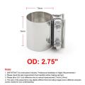 2.75 Inch Stainless Steel Butt Joint Exhaust Band Clamp Car
