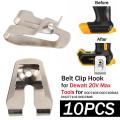 10pcs Belt Clip Hook for Dewalt 20v Max Tools for Dcd740b Power Tool