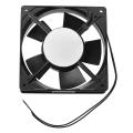 Black Plastic Housing Dc 24v Cpu Cooling Fan W Metal Finger Guards