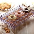Iron Wire Grid Cooling Tray Cake Food Rack Biscuit Holder Shelf