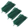 100 Pieces Adjustable Plant Twist Ties, 6.7 Inch Plastic (green)