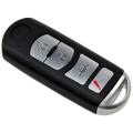 Keyless Entry Remote Car Key Shell 4 Button for Mazda 3 6 Cx-3 Cx-9