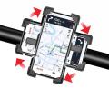 Auto Lock Riding Mobile Phone Holder Bicycle Motorcycle Holder Red