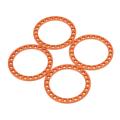 4pcs Metal 1.9inch Wheel Ring for 1/10 Rc Car Traxxas Trx-4,orange