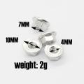 8pcs Cnc Metal Flange Lock Nut M4 1/10 1/8 1/14 Part,titanium