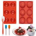 Silicone Baking Mold, Large Semi Sphere High Heat Silicone Large