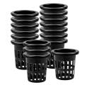 100 Pack Net Cups Slotted Mesh Wide Lip Filter Plant Net Pot Bucket