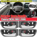 4pcs Interior Inside Door Handle for Toyota Camry Cv36 2002-2006