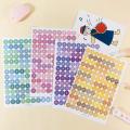 12 Sheets Colorful Alphabet Letter and Number Stickers Diy Crafts