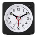 Analogue Alarm Clock,with Snooze Function and Light,,no Ticking Black