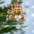 Family Christmas Tree Family Set Gift (christmas Deer, Family Of 5)