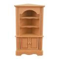 Miniature Wooden Triangular Cabinet Storage for Dollhouse Decorate