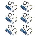 6 Pack 1x to 16x Sata to 6pin Molex Usb3.0 Cable for Bitcoin Miner