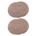 Placemats Table Placemats for Home 36cm (coffee Color, 4pcs)