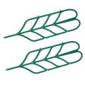 6pcs Mini Diy Leaf Shape Garden Trellis Plants Lattice Pots Supports