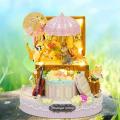 Cat Candy Music Box Diy Handmade Led Castle In The Sky Wooden Present