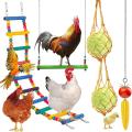 5 Pcs Chicken Hanging Swing Toys Vegetable Skewer Hanging Bag