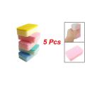 Home Kitchen Dish Bowl Cleaning Two Texture Sponge Pad 5 Pcs