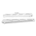 2pcs Metal Front and Rear Chassis Brace Support,silver