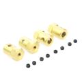4pcs 5mm to 12mm Brass Hub Hex Adapter for Wpl B14 B16 C14 C24 Mn