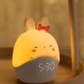 Rabbit Alarm Clock Bedroom Study Cartoon Usb Electronic Clock