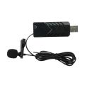 Carlirad Usb Lapel Microphone for Iphone Android Phone Pc Laptop