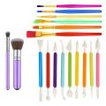 17pcs Cake Decorating Brushes Fondant Modeling Tools