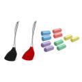 2 Pieces Silicone Wok Spatula Stainless Steel Silicone Heat Resistant