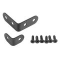 20 Pcs Black L Brackets 90 Degree Angle Stainless Steel Joint Bracket