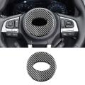 For Subaru Forester 2013-2018 Carbon Fiber Steering Wheel Covers Trim