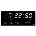 Led Perpetual Calendar Electronic Clock Digital Wall Clock White
