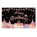 Birthday Party Decorations Backdrop and Door Banner B