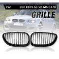Front Kidney Grilles for Bmw E60 E61 5 Series 2003-2009(gloss Black )
