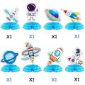 8 Pcs Space Astronaut Ornaments for Kids Birthday Table Decorations