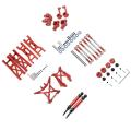 Metal Upgrade Accessories Kit for 1/10 Ecx 2wd Series,red