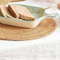 2 Pcs Handwoven Rattan Placemats,wicker Table Mats, for Dinner Table