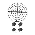 Metal Plant Flower Pot Stand Trolley On Wheels Home Tools (4-pack)