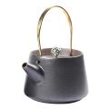 Retro Ceramic Teapot with Handle Pottery Home Japanese for Home C