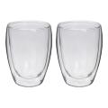 Household Drinkware Heat Resistant Double Layers Glass Cup(350ml)
