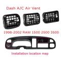 Air-conditioning Heater Bezel Air Vent for Dodge Ram 1500 (3 Pcs)