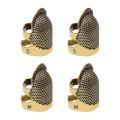 4 Pcs Sewing Thimble Finger Protector Metal Shield Craft Accessories
