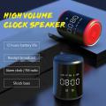 A18 Portable Bluetooth Speaker Display Alarm Clock Speaker Subspeaker