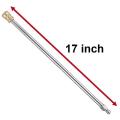 Pressure Washer Extension Rod 17inch Stainless Steel Nozzle, 2 Pieces